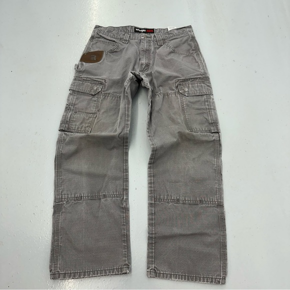Wrangler Other - Grey Wrangler Riggs Carpenter Baggy Cargo Pants Workwear Sz 32x29